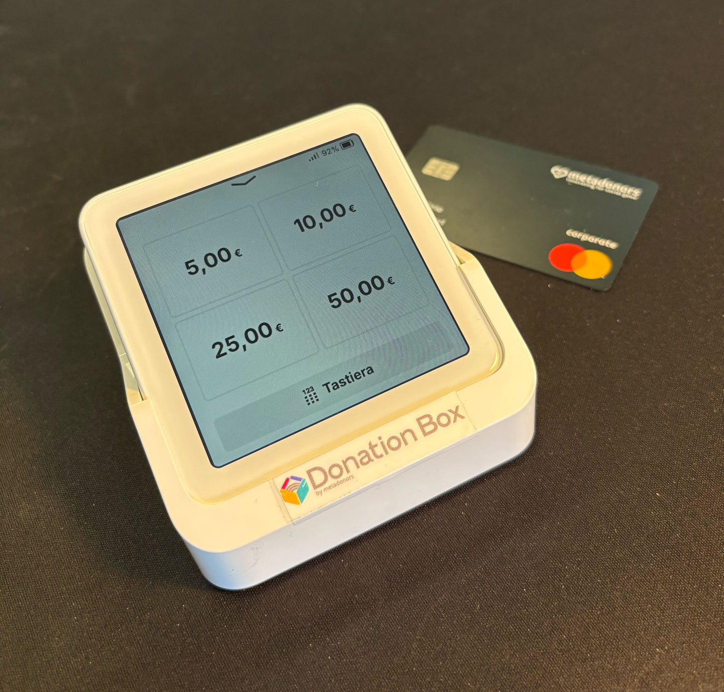 SOLO: l'unico POS portatile e stand-alone che raccoglie dati e donazioni