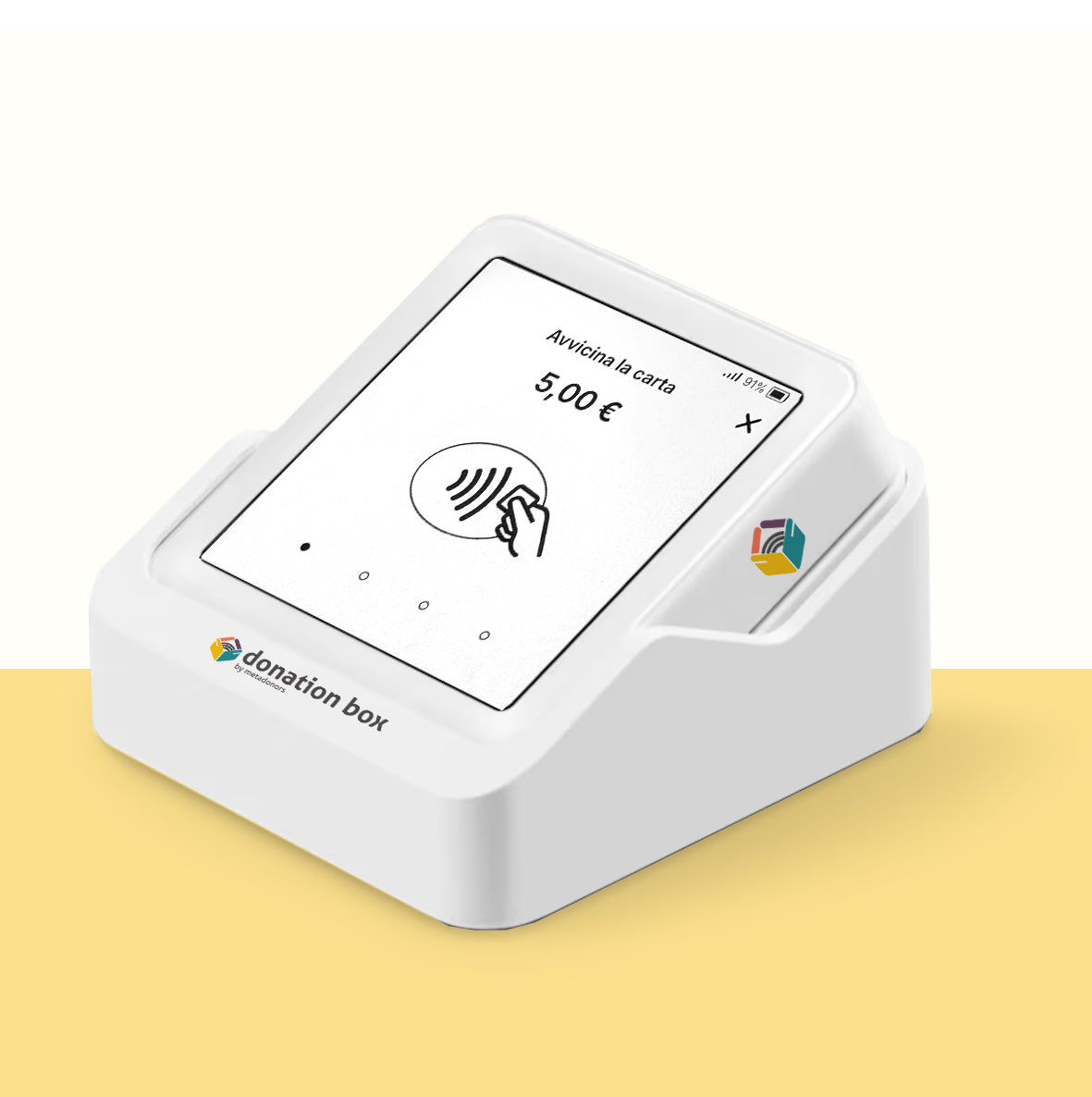 SOLO: l'unico POS portatile e stand-alone che raccoglie dati e donazioni