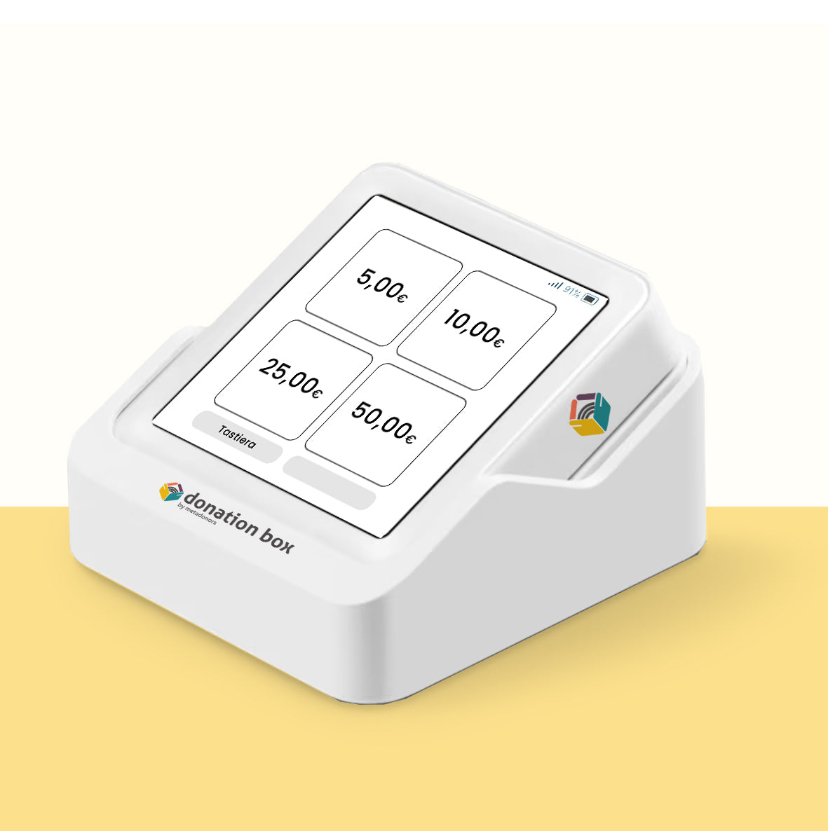 SOLO: l'unico POS portatile e stand-alone che raccoglie dati e donazioni
