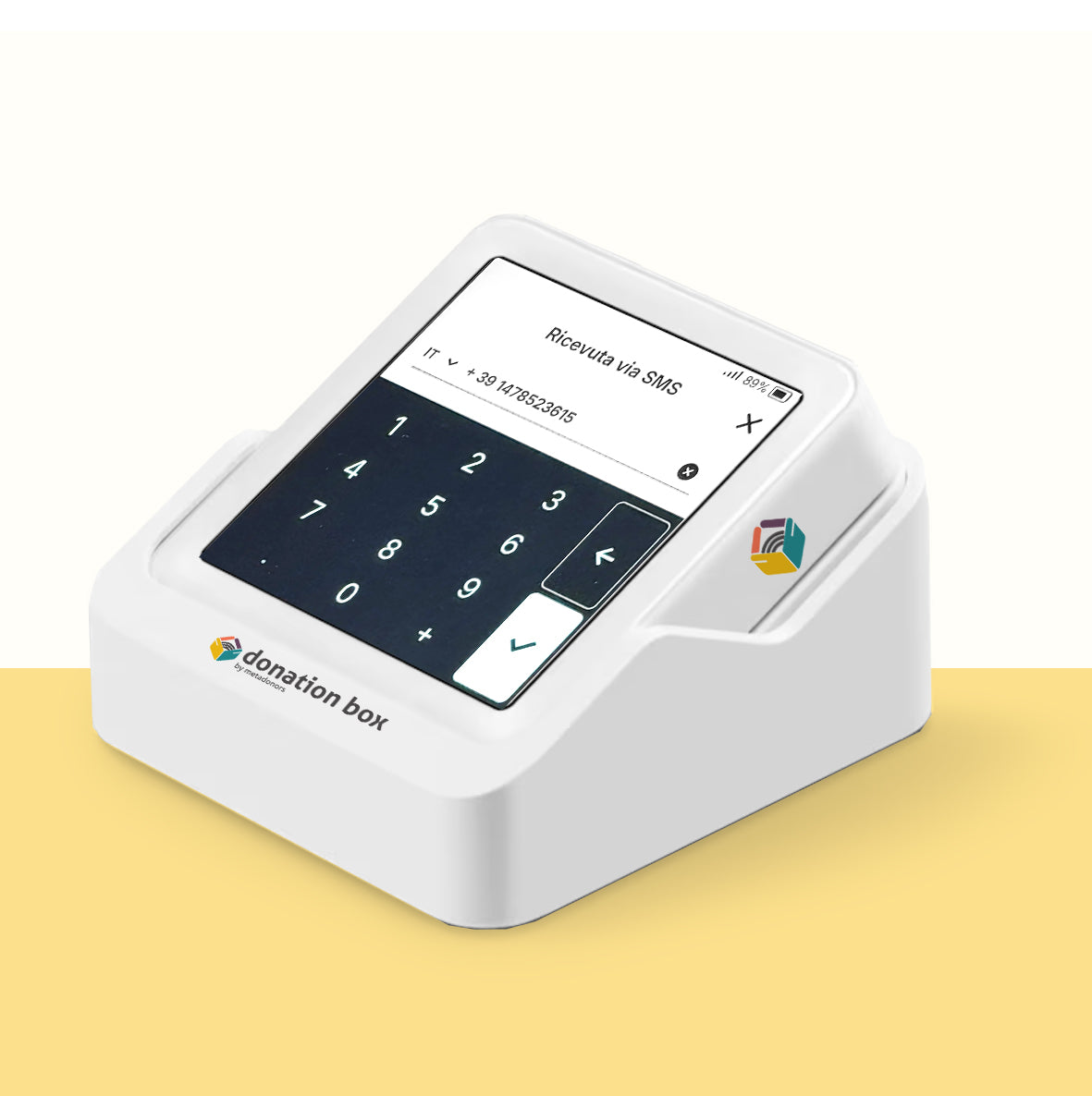 SOLO: l'unico POS portatile e stand-alone che raccoglie dati e donazioni