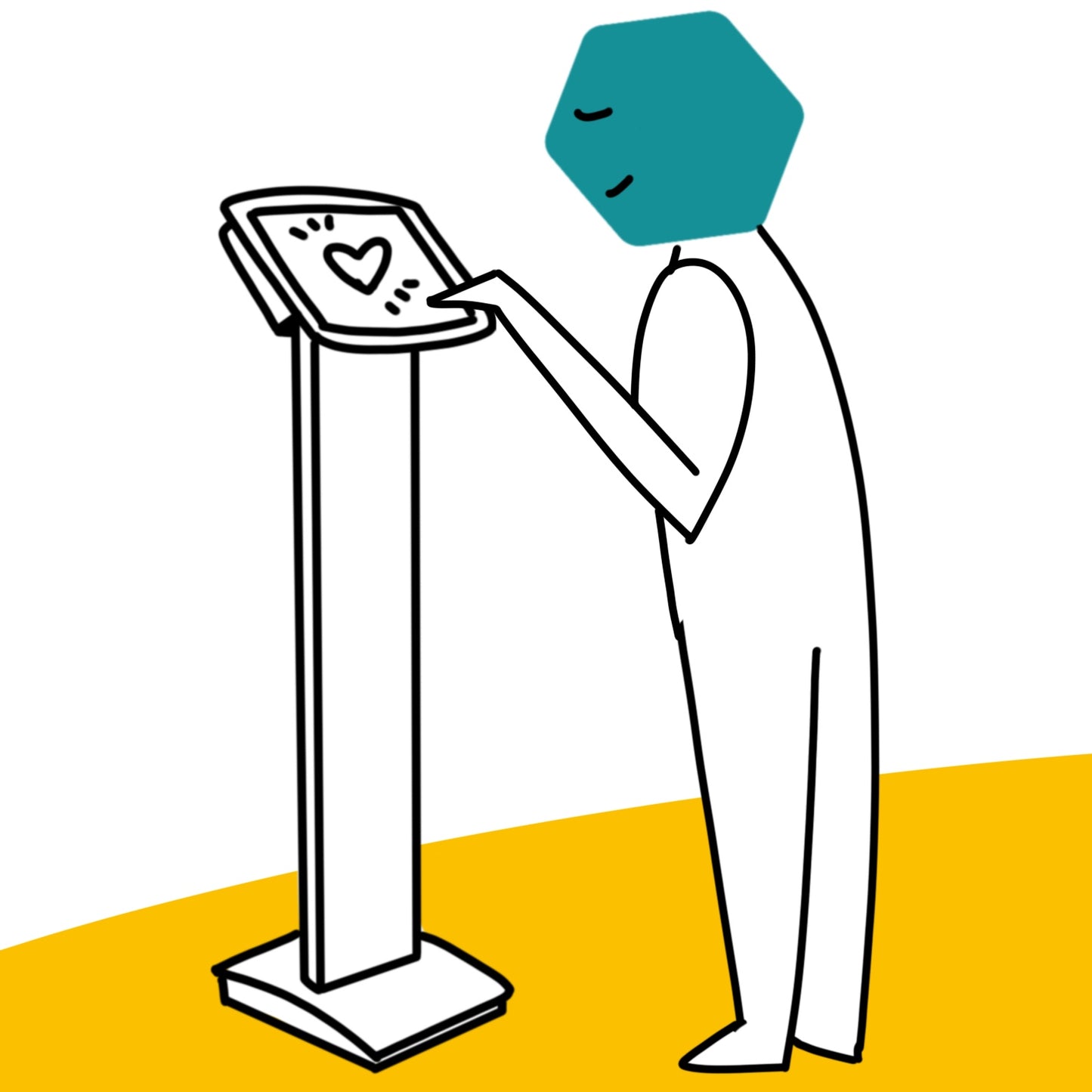 TOTEM EASY FLOOR - Donation Box Kit - Noleggio 1 giorno