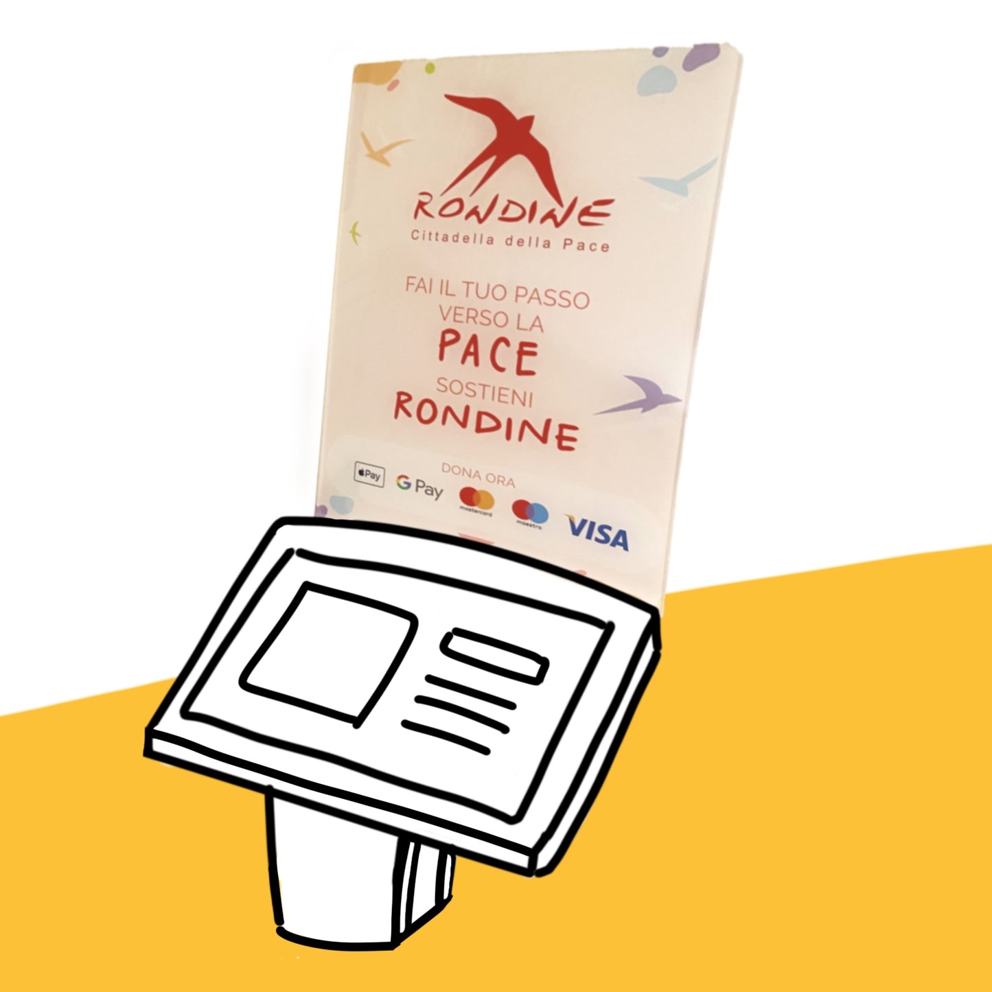 Pannello Comunicazione Personalizzato per TOTEM EASY FLOOR