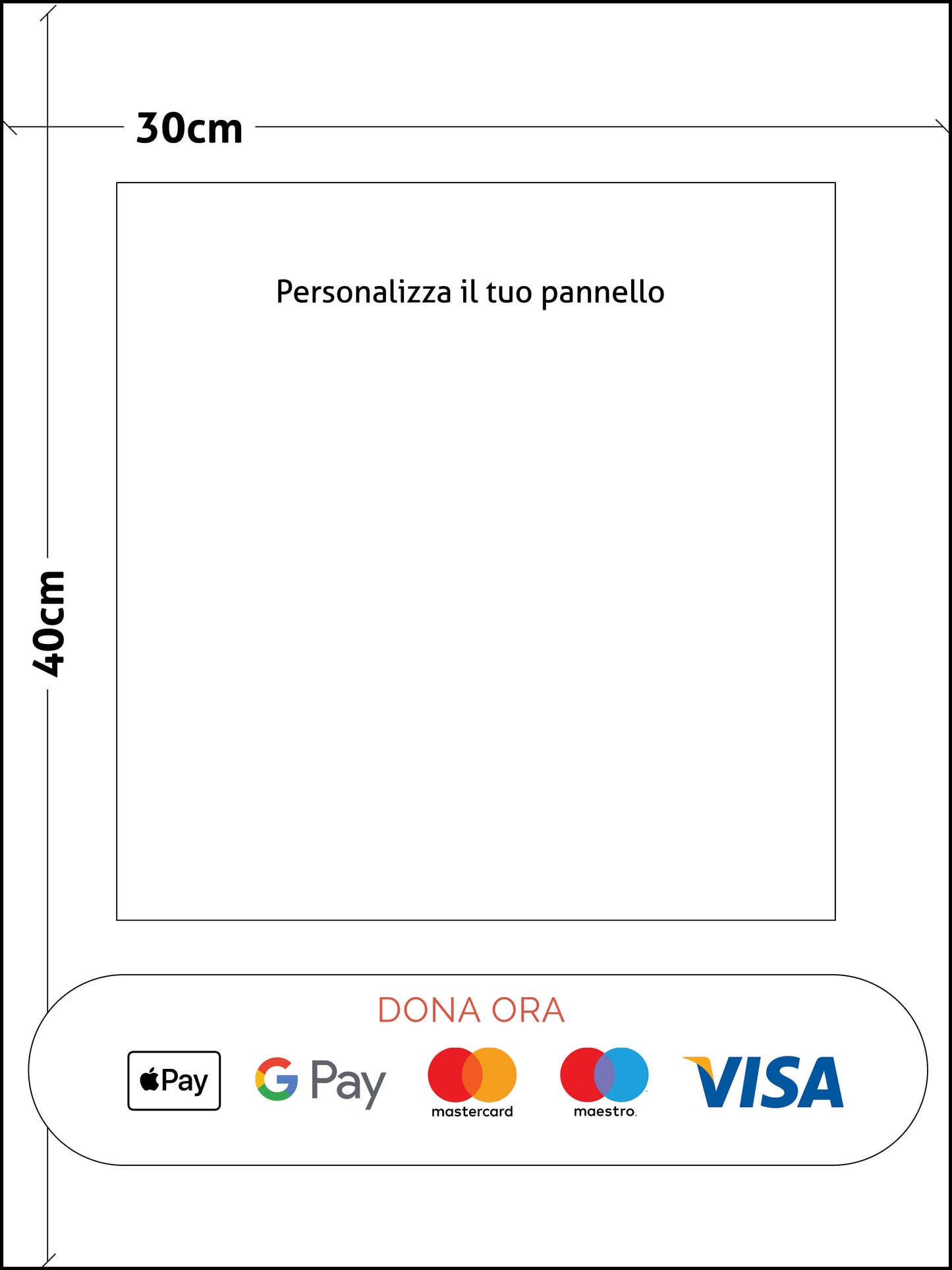 Pannello Comunicazione Personalizzato per TOTEM EASY FLOOR