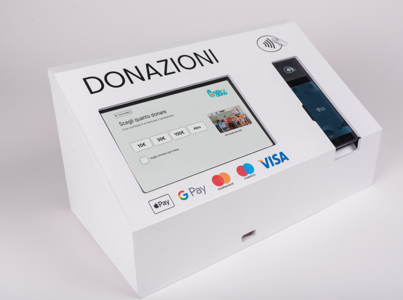 TOTEM EASY DESK - Donation Box Kit  - Noleggio 1 Settimana