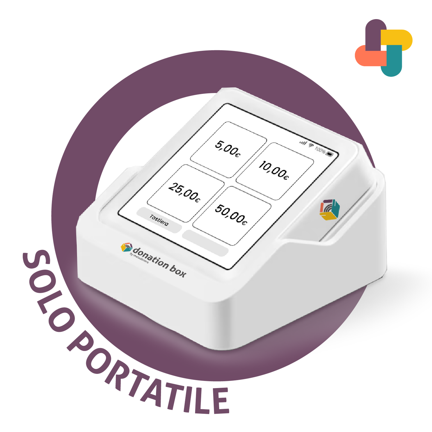 SOLO PORTATILE: il POS portatile e stand-alone che raccoglie dati e donazioni