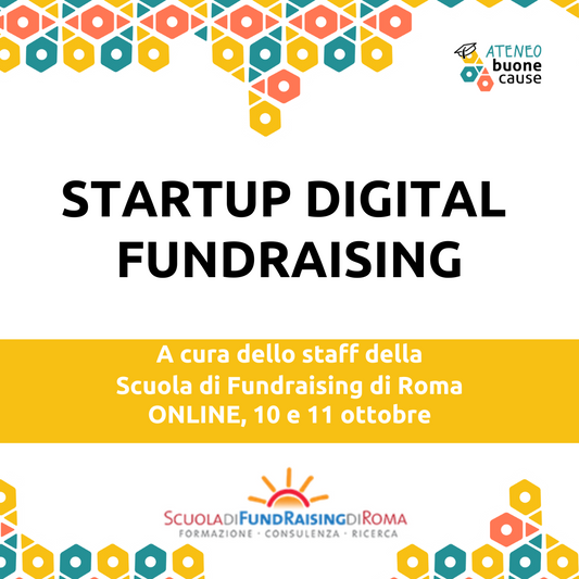 STARTUP DIGITAL FUNDRAISING (CORSO ONLINE) - Dove cominciare e cosa fare per una presenza online che funziona veramente